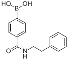 结构式 CAS# 330793-46-9, 4-(苯乙基氨基甲酰)苯硼酸