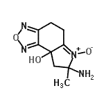 CAS#: 330982-51-9， 7-Amino-7-methyl-4,5,7,8-tetrahydro-8aH-[1,2,5]oxadiazolo[3,4-e]indol-8a-ol 6-oxide