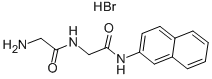structure of CAS# 3313-48-2, Glycyl-N-naphthalen-2-ylglycinamide;GLYCYL-GLYCYL-B-NAPHTHYLAMIDE HYDROBROMIDE;GLY-GLY BETA-NAPHTHYLAMIDE HYDROBROMIDE;Gly-Gly B-Naphthylamide Hydrobromide