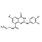 CAS#: 331645-84-2， N-Allyl-2-[(3,4-Dichlorophenyl)Amino]-6-Nitro-4-Oxo-3,4-Dihydro-8-Quinazolinecarboxamide