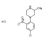structure of CAS# 331657-28-4, 1-(4-Chloro-2-Nitrophenyl)-3-Methylpiperazine Hydrochloride (1:1);1-(4-chloro-2-nitrophenyl)-3-methylpiperazine;1-(4-Chloro-2-nitrophenyl)-3-methylpiperazine hydrochloride;1-(4-Chloro-2-nitrophenyl)-3-methylpiperazinehydrochloride