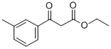structure of CAS# 33166-79-9, 3-Oxo-3-m-Tolyl-Propionic Acid Ethyl Ester;3-OXO-3-(3-TOLYL)PROPIONIC ACID ETHYL ESTER;3-OXO-3-M-TOLYL-PROPIONIC ACID ETHYL ESTER;ETHYL 3-(3-METHYLPHENYL)-3-OXOPROPANOATE