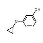 CAS#: 331746-00-0， 3-(Cyclopropoxy)Phenol