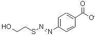structure of CAS# 331837-01-5, 4-(2-Hydroxyethylsulfanyldiazenyl)Benzoic acid;4-(2-Hydroxyethylsulfanylazo)Benzoate;4-(2-Hydroxyethylthio)Azobenzoate;Zinc02346510