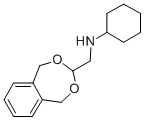 structure of CAS# 332167-80-3, Cyclohexyl-(1,5-Dihydro-2,4-Benzodioxepin-3-Ylmethyl)Amine;Cyclohexyl-(1,5-Dihydro-2,4-Benzodioxepin-3-Ylmethyl)Ammonium;Zinc00196891