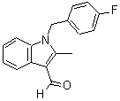 CAS#: 332922-15-3， 1-(4-Fluorobenzyl)-2-methyl-1H-indole-3-carbaldehyde