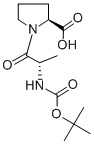 structure of CAS# 33300-72-0, Boc-Ala-Pro-OH;1-[N-[(1,1-Dimethylethoxy)Carbonyl]-L-Alanyl]-L-Proline;Boc-L-Ala-L-Pro-OH;BOC-ALA-PRO-OH