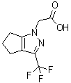 structure of CAS# 333309-24-3, 5,6-Dihydro-3-(Trifluoromethyl)-1(4H)-Cyclopentapyrazoleaceticacid;2-[3-(Trifluoromethyl)-5,6-Dihydro-4H-Cyclopenta[D]Pyrazol-1-Yl]Ethanoate;Zinc00286832