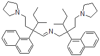 CAS#: 33366-64-2， 3-Methyl-N-[3-Methyl-2-Naphthalen-1-Yl-2-(2-Pyrrolidin-1-Ylethyl)Pentyl]-2-Naphthalen-1-Yl-2-(2-Pyrrolidin-1-Ylethyl)Pentan-1-Imine