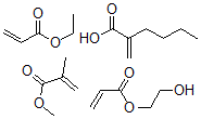 CAS#: 33395-08-3， Methyl methacrylate, butyl acrylate, ethyl acrylate, 2-hydroxyethylacrylate polymer