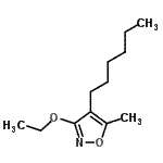 CAS#: 334887-34-2， 3-Ethoxy-4-Hexyl-5-Methyl-1,2-Oxazole