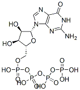 CAS#: 33503-72-9， [(2R,3S,4R,5R)-5-(2-Amino-6-Oxo-3H-Purin-9-Yl)-4-Hydroxy-2-[(Hydroxy-Phosphonooxyphosphoryl)Oxymethyl]Oxolan-3-Yl] Phosphono Hydrogen Phosphate
