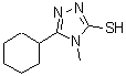 structure of CAS# 335220-81-0, 5-Cyclohexyl-4-Methyl-4H-1,2,4-Triazole-3-Thiol;5-cyclohexyl-4-methyl-1,2,4-triazole-3-thiol;5-Cyclohexyl-4-methyl-4H-[1,2,4]triazole-3-thiol;5-Cyclohexyl-4-methyl-4H-1,2,4-triazole-3-thiol