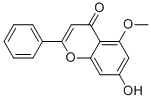 结构式 CAS# 33554-47-1, 7-羟基-5-甲氧基-2-苯基-苯并吡喃-4-酮