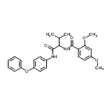 CAS#: 336165-69-6， 2,4-Dimethoxy-N-{3-Methyl-1-Oxo-1-[(4-Phenoxyphenyl)Amino]-2-Butanyl}Benzamide