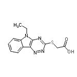 CAS#: 337489-46-0， [(5-Ethyl-5H-[1,2,4]Triazino[5,6-b]Indol-3-Yl)Sulfanyl]Acetic Acid