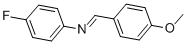 structure of CAS# 3381-48-4, N-(4-Methoxybenzylidene)-4-Fluoroaniline