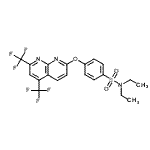 CAS#: 338412-11-6， 4-{[5,7-Bis(Trifluoromethyl)-1,8-Naphthyridin-2-Yl]Oxy}-N,N-Diethylbenzenesulfonamide