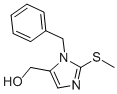 structure of CAS# 338414-90-7, [1-Benzyl-2-(Methylsulfanyl)-1H-Imidazol-5-Yl]Methanol;[1-Benzyl-2-(Methylsulfanyl)-1H-Imidazole-5-Yl]Methanol;[1-BENZYL-2-(METHYLSULFANYL)-1H-IMIDAZOL-5-YL]METHANOL;(1-Benzyl-2-(Methylthio)-1H-Imidazol-5-Yl)Methanol