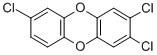 structure of CAS# 33857-28-2, 2,3,7-Trichlorodibenzo-p-Dioxin;2,3,7-Trichlorodibenzo-P-Dioxin;Brn 1320418;Dibenzo-P-Dioxin, 2,3,7-Trichloro-