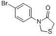 structure of CAS# 338753-34-7, 3-(4-Bromophenyl)Thiazolidin-4-One