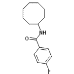 CAS#: 339018-60-9， N-Cyclooctyl-4-Fluorobenzamide