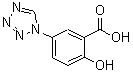 structure of CAS# 339310-80-4, 2-Hydroxy-5-(1H-Tetrazol-1-Yl)Benzoic Acid;2-hydroxy-5-(1,2,3,4-tetraazolyl)benzoic acid;2-hydroxy-5-(1H-tetrazol-1-yl)benzoic acid;2-Hydroxy-5-methoxy-3-tridecyl-[1,4]benzoquinone