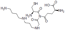 CAS 登录号：33932-35-3， (2S)-2-氨基-5-[[2-[3-(4-氨基丁基氨基)丙基氨基]乙酰基]-[(2R)-2-氨基-3-硫基丙酰]氨基]-5-氧代戊酸