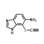 CAS 登录号：339366-94-8， 5-氨基-1H-苯并咪唑-4-基硫氰酸酯