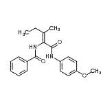 CAS#: 339575-22-3， N-{(2Z)-1-[(4-Methoxyphenyl)Amino]-3-Methyl-1-Oxo-2-Penten-2-Yl}Benzamide