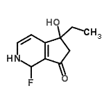 CAS#: 340268-43-1， 5-Ethyl-1-Fluoro-5-Hydroxy-1,2,5,6-Tetrahydro-7H-Cyclopenta[c]Pyridin-7-One