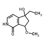 CAS#: 340268-55-5， 5-Ethyl-5-Hydroxy-7-Methoxy-2,5,6,7-Tetrahydro-1H-Cyclopenta[c]Pyridin-1-One