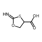 CAS#: 34040-92-1， 2-Imino-1,3-Oxathiolane-4-Carboxylic Acid