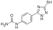 CAS#: 3414-98-0， [4-(5-Sulfanylidene-1,2-Dihydro-1,2,4-Triazol-3-Yl)Phenyl]Urea