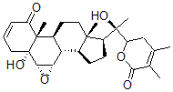 CAS#: 34199-22-9， 5,20-dihydroxy-6,7-epoxy-1-oxo-5-witha-2,24-dienolide