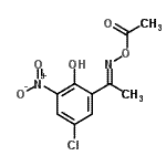 CAS#: 342400-58-2， 1-({(E)-[1-(5-Chloro-2-Hydroxy-3-Nitrophenyl)Ethylidene]Amino}Oxy)Ethanone