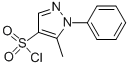 structure of CAS# 342405-38-3, 5-Methyl-1-Phenyl-1H-Pyrazole-4-Sulfonyl Chloride;4-(Chlorosulphonyl)-1-Phenyl-1H-Pyrazole, (4-Chlorosulphonyl-5-Methyl-1H-Pyrazol-1-Yl)Benzene;5-METHYL-1-PHENYL-1H-PYRAZOLE-4-SULPHONYL CHLORIDE;5-METHYL-1-PHENYL-1H-PYRAZOLE-4-SULFONYL CHLORIDE