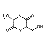 CAS#: 342416-68-6， (6S)-3-(Hydroxymethyl)-6-Methyl-2,5-Piperazinedione