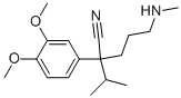 CAS#: 34245-14-2, 5-Methylamino-2-(3,4-dimethoxyphenyl)-2-isopropylvaleronitrile