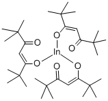 structure of CAS# 34269-03-9, Indium (2,2,6,6-Tetramethyl-3,5-Heptanedionate)