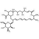 CAS 登录号：34280-27-8， (7E,13E,15E,17E,19E)-21-[(2R,3S,4S,5S,6R)-4-氨基-3,5-二羟基-6-甲基-四氢吡喃-2-基]氧基-1,3,5,6,25-五羟基-11,12-二甲基-9-氧代-10,27-二氧杂双环[21.3.1]二十七碳-7,13,15,17,19-五烯-24-羧酸