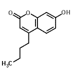 structure of CAS# 342894-11-5, 4-Butyl-7-Hydroxy-2H-Chromen-2-One;4-butyl-7-hydroxy-2H-chromen-2-one;4-Butyl-7-hydroxy-chromen-2-one;MFCD02222110