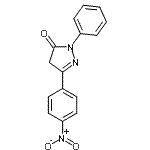 结构式 CAS# 34320-83-7, 5-(4-硝基苯基)-2-苯基-2,4-二氢-3H-吡唑-3-酮