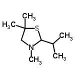 CAS#: 343340-10-3， 2-Isopropyl-3,5,5-Trimethyl-1,3-Thiazolidine