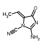 CAS#: 344326-57-4， (5Z)-2-Amino-5-Ethylidene-4-Oxo-4,5-Dihydro-1H-Imidazole-1-Carbonitrile