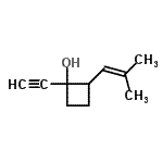 CAS#: 344770-94-1， 1-Ethynyl-2-(2-Methyl-1-Propen-1-Yl)Cyclobutanol