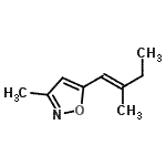 CAS#: 344881-41-0， 3-Methyl-5-[(1E)-2-Methyl-1-Buten-1-Yl]-1,2-Oxazole