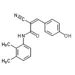 CAS#: 345257-35-4， (2Z)-2-Cyano-N-(2,3-Dimethylphenyl)-3-(4-Hydroxyphenyl)Acrylamide