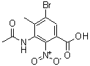 CAS#: 34545-18-1， 3-Acetamido-5-Bromo-4-Methyl-2-Nitrobenzoic Acid