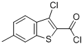 structure of CAS# 34576-87-9, 3-Chloro-6-Methyl-Benzo[b]Thiophene-2-Carbonyl Chloride;3-CHLORO-6-METHYL-BENZO[B]THIOPHENE-2-CARBONYL CHLORIDE